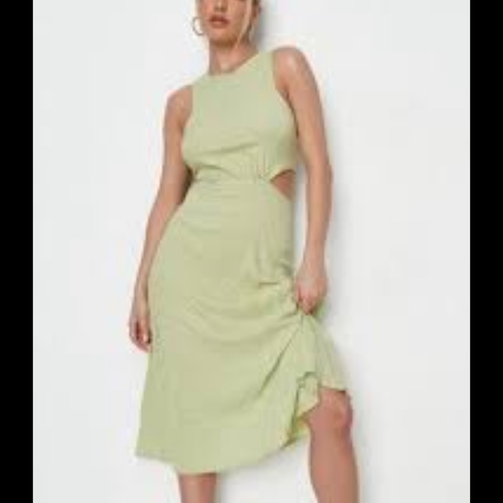 Missguided midaxi dress with cute side cut outs